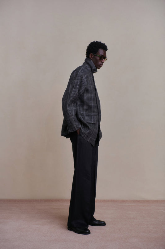 ○OLD JOE - FLY-FRONT DUSTER JACKET  - FANCY PLAID