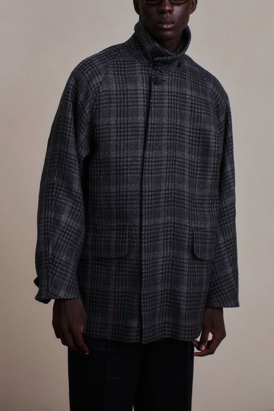 ○OLD JOE - FLY-FRONT DUSTER JACKET  - FANCY PLAID