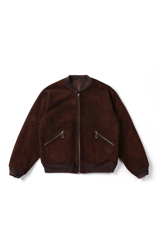 ○OLD JOE - PATINA DEERSKIN ADASTRA JACKET - CHESTNUT SUEDE