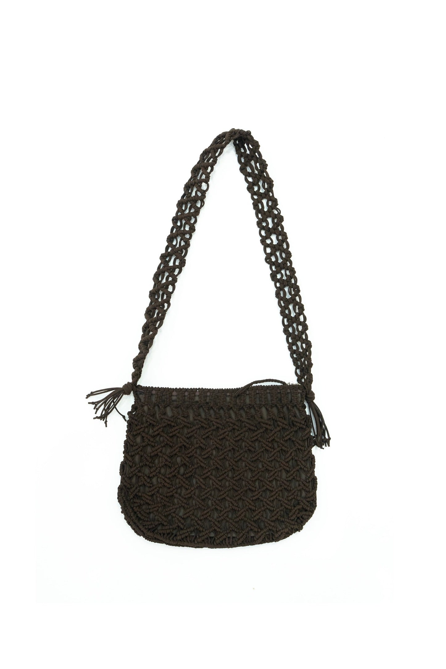 ○OLD JOE - SAILOR’S ROPEWORK BAG (SUEDETTE ROPE) - CHESTNUT)