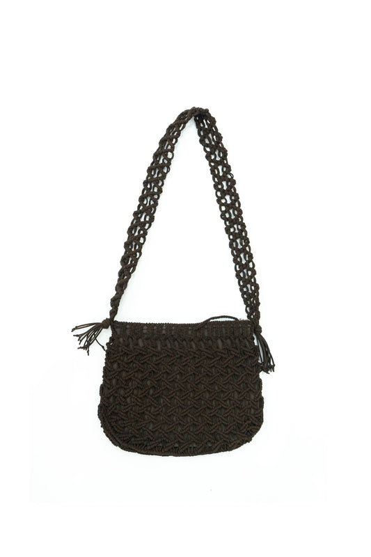 ○OLD JOE - SAILOR’S ROPEWORK BAG (SUEDETTE ROPE) - CHESTNUT)