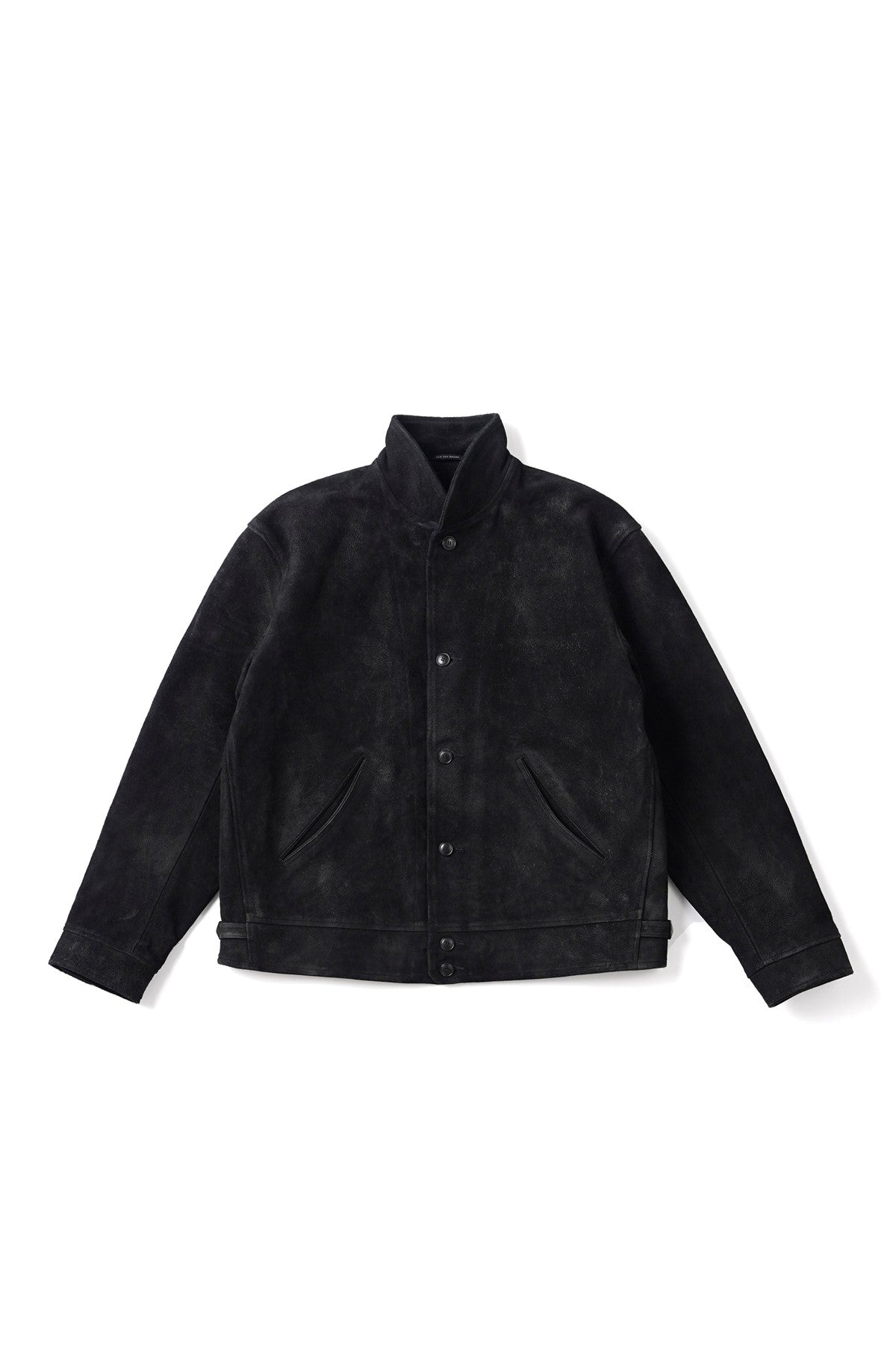○OLD JOE - PATINA HORSE-HIDE COSSAK JACKET (ROUGH-OUT) - PATINA BLACK