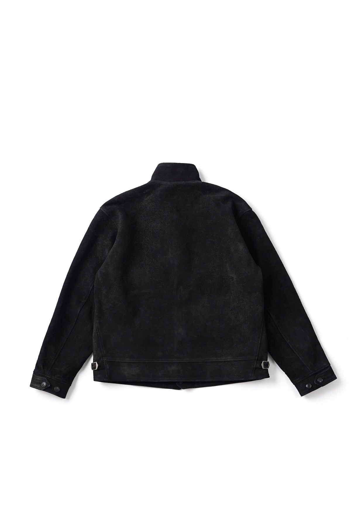 ○OLD JOE - PATINA HORSE-HIDE COSSAK JACKET (ROUGH-OUT) - PATINA BLACK