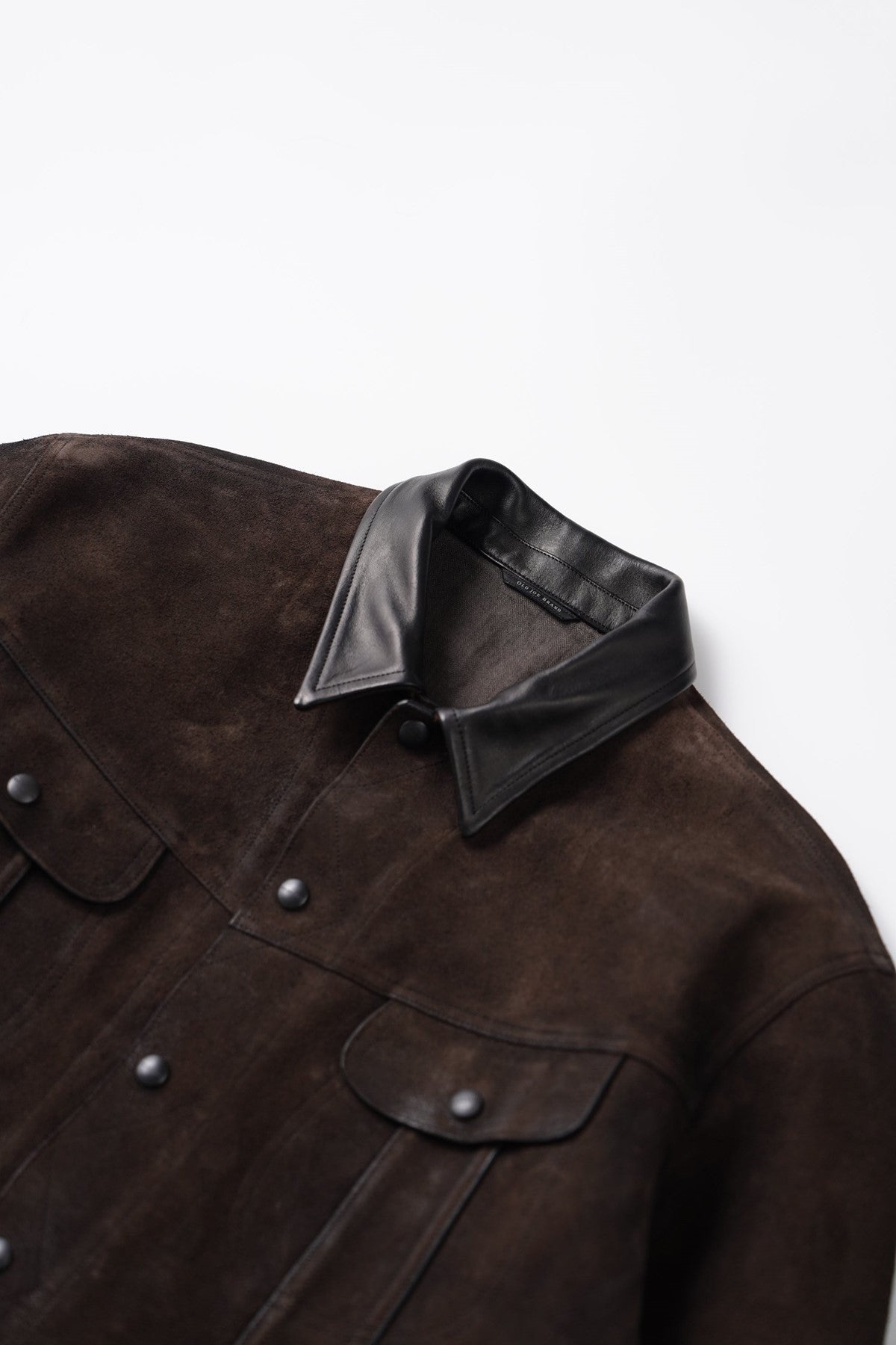 ○OLD JOE - PATINA HORSE-HIDE ROPER JACKET - EBONY SUEDE