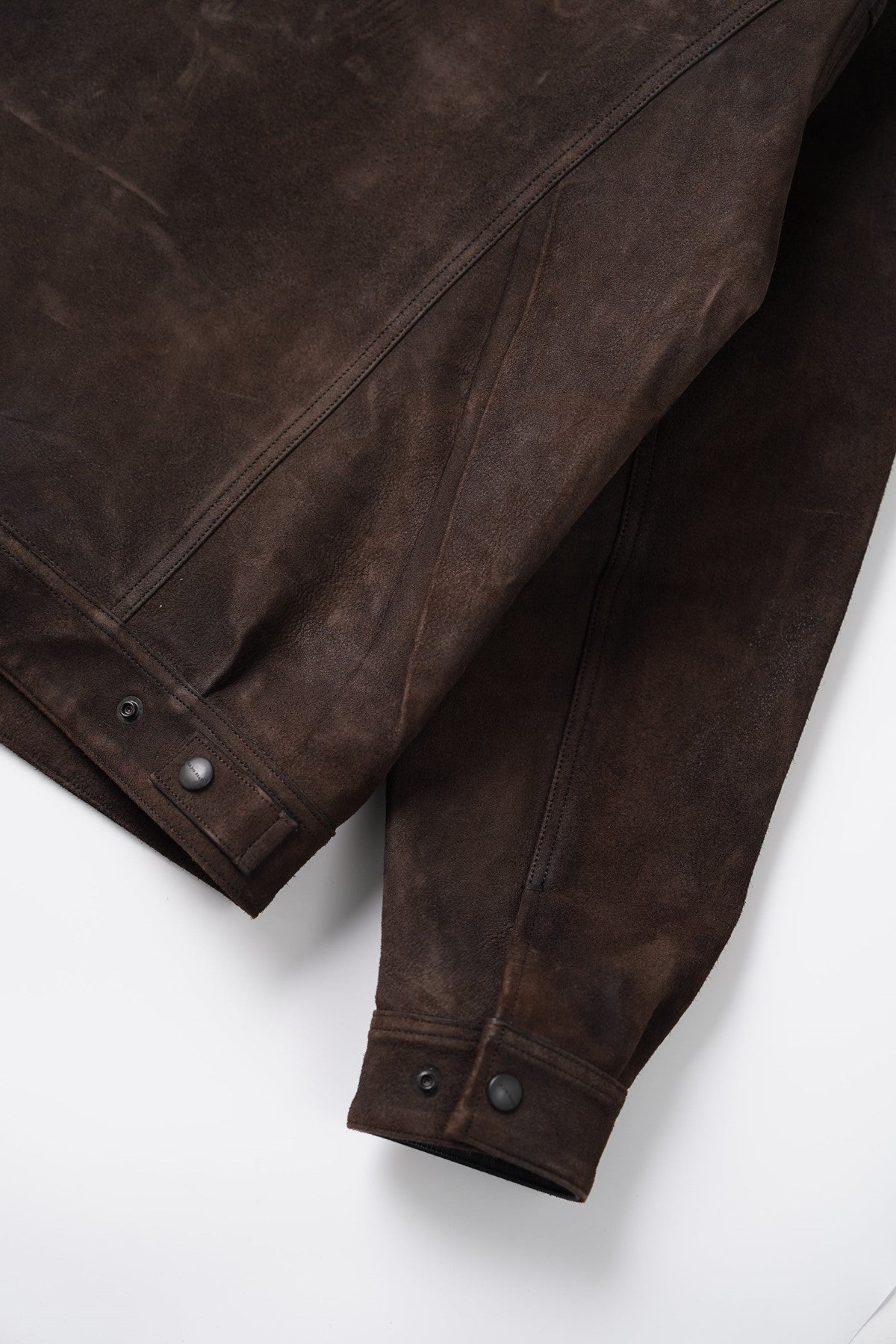 ○OLD JOE - PATINA HORSE-HIDE ROPER JACKET - EBONY SUEDE