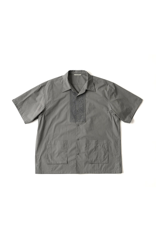 ○OLD JOE - EMBROIDERED FRONT HAVANA SHIRTS (Short-Sleeve) - SAGE
