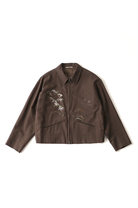 ○OLD JOE - RUSTIC AMUNDSEN SOUVENIR JACKET - MOREL