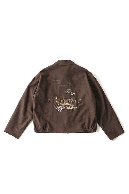 ○OLD JOE - RUSTIC AMUNDSEN SOUVENIR JACKET - MOREL