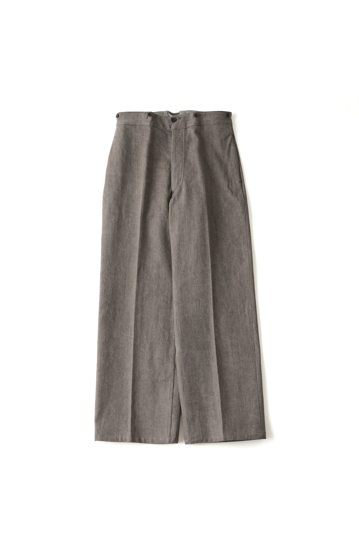 ○OLD JOE - CINCH BACK WELT-POCKET TROUSER - NUTMEG