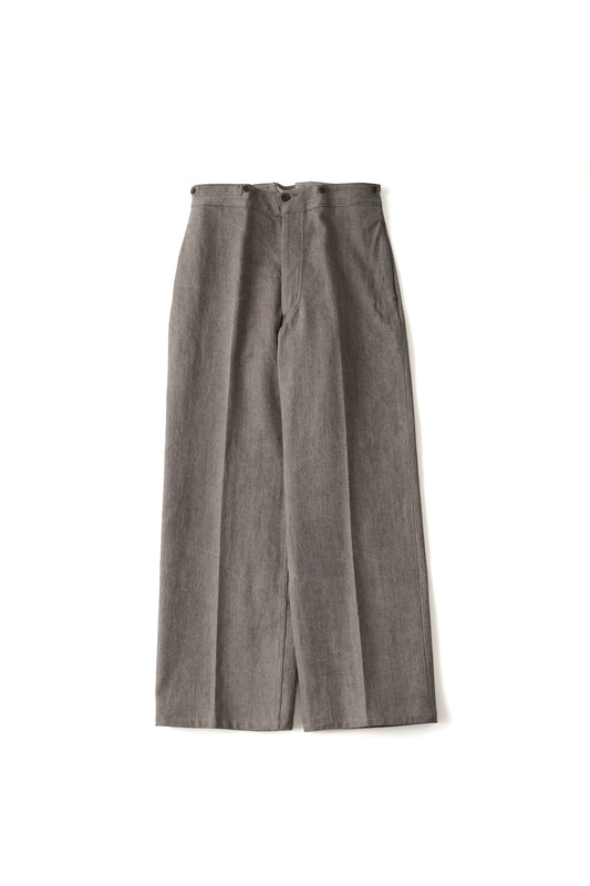 ○OLD JOE - CINCH BACK WELT-POCKET TROUSER - NUTMEG