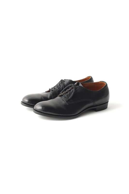 ○OLD JOE - "The Officer" STUNNING LEATHER OXFORD SHOES - BLACK HORSE BUTT