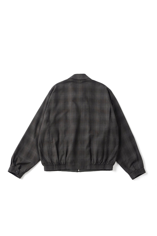 ○OLD JOE - PLEATED-POCKET RICKY JACKET - GRAPHITE PLAID
