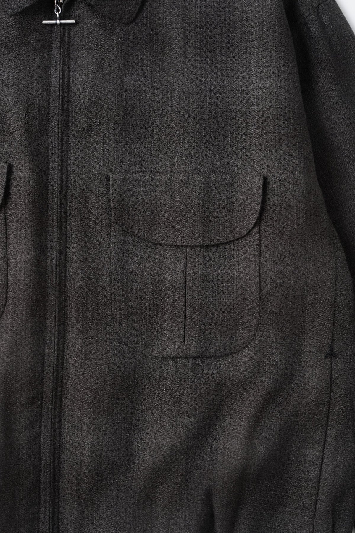 ○OLD JOE - PLEATED-POCKET RICKY JACKET - GRAPHITE PLAID