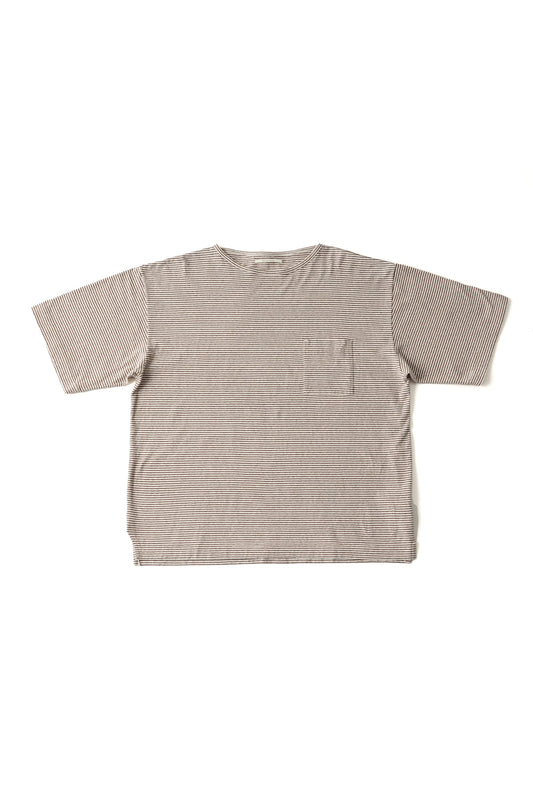 ○OLD JOE - MALTI STRIPED CREW-NECK TEE - IVORY