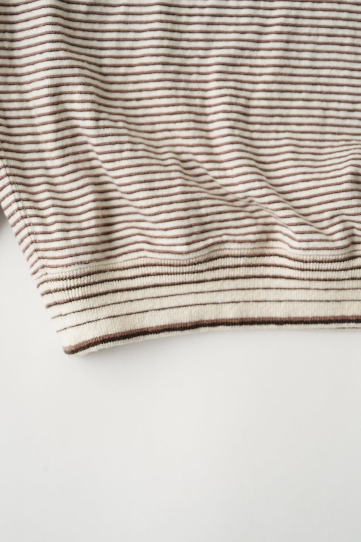 ○OLD JOE - MALTI STRIPED CREW NECK TOPS - IVORY