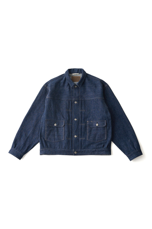 ○OLD JOE - LOWER POCKET JEAN JACKET - INDIGO