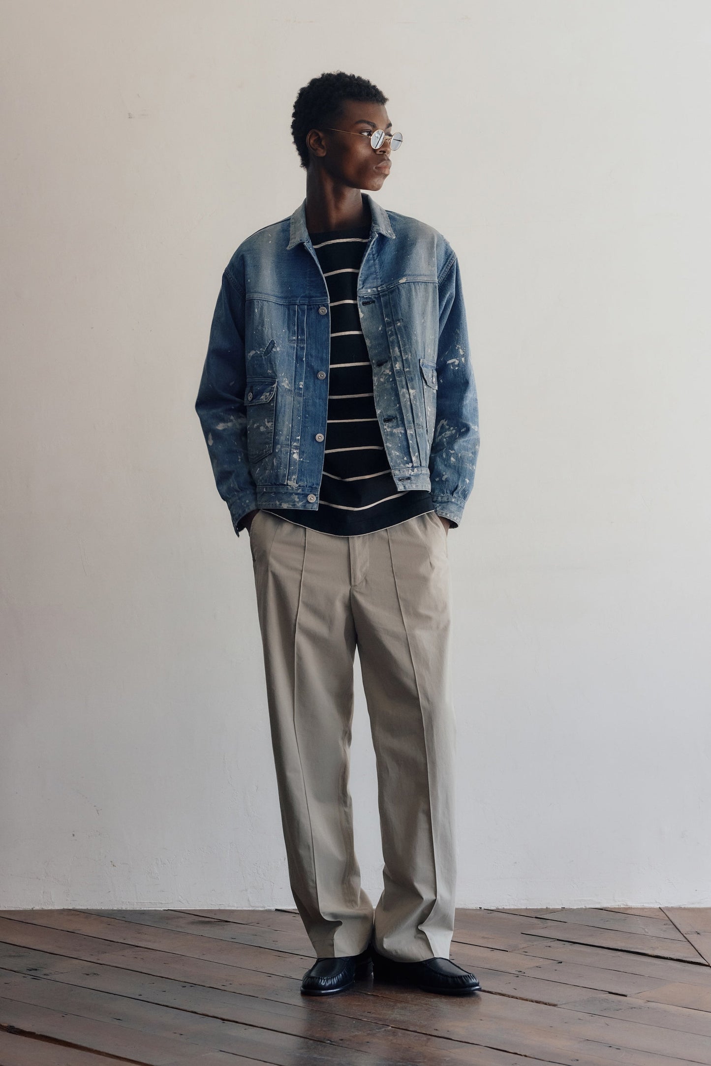 ○OLD JOE - FRONT TUCK ARMY TROUSER - DUNE