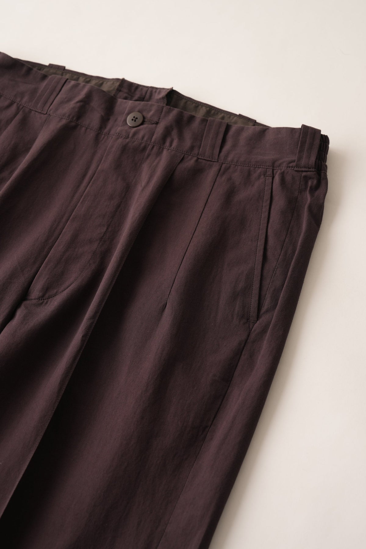 ○OLD JOE - FRONT TUCK ARMY TROUSER - PORT