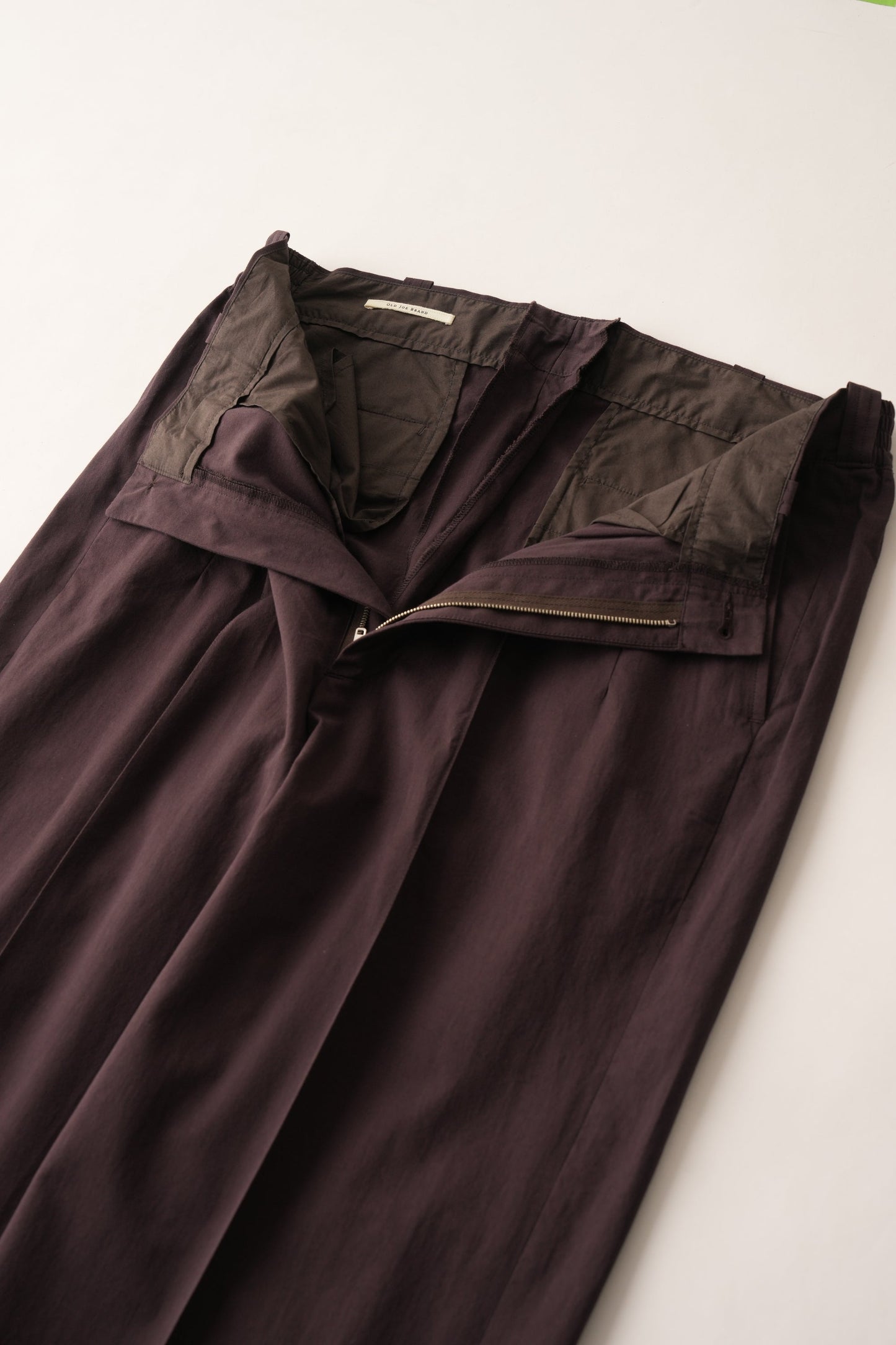 ○OLD JOE - FRONT TUCK ARMY TROUSER - PORT