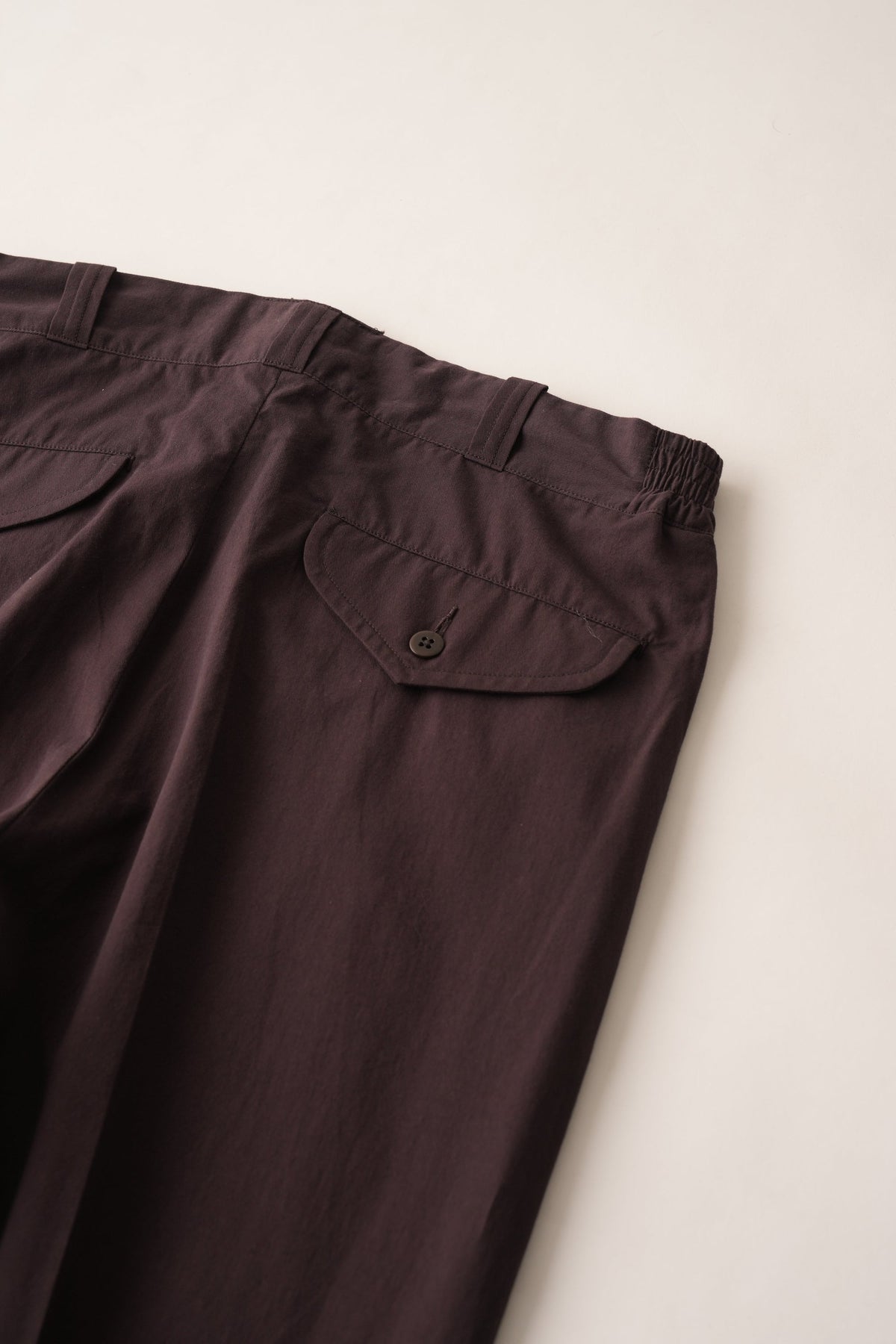 ○OLD JOE - FRONT TUCK ARMY TROUSER - PORT