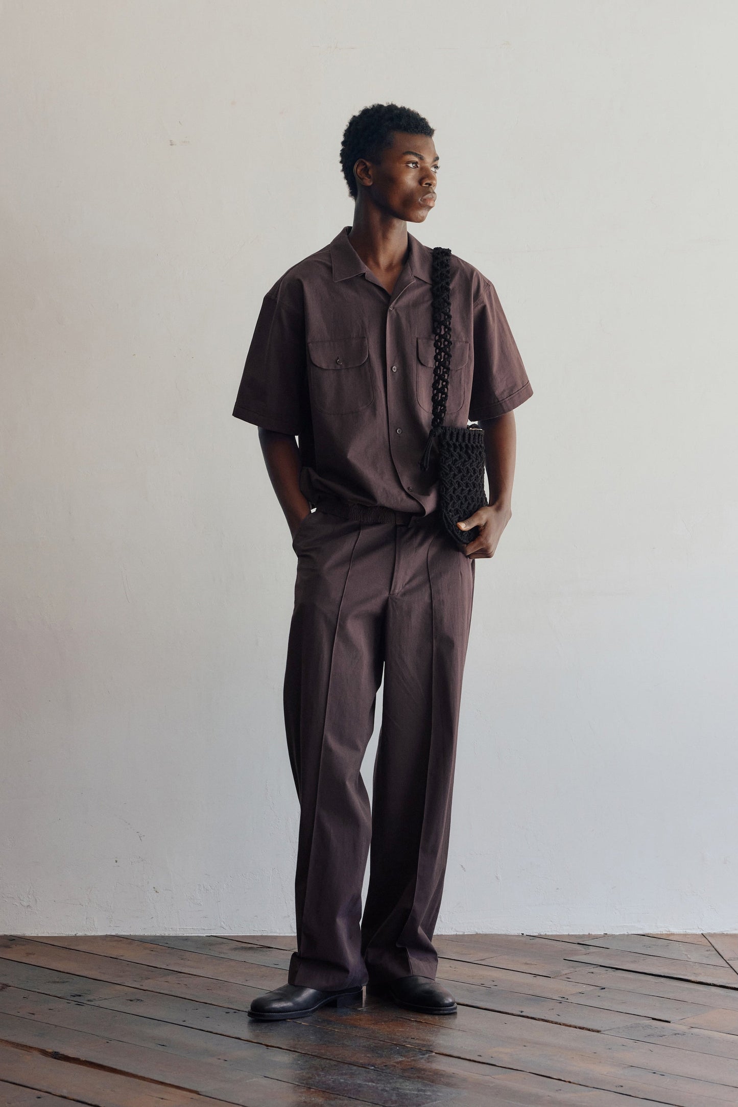 ○OLD JOE - FRONT TUCK ARMY TROUSER - PORT