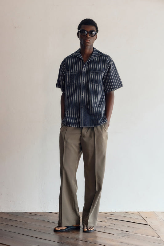 ○OLD JOE - DOUBLE-PLEATED BUGS TROUSER - MOREL