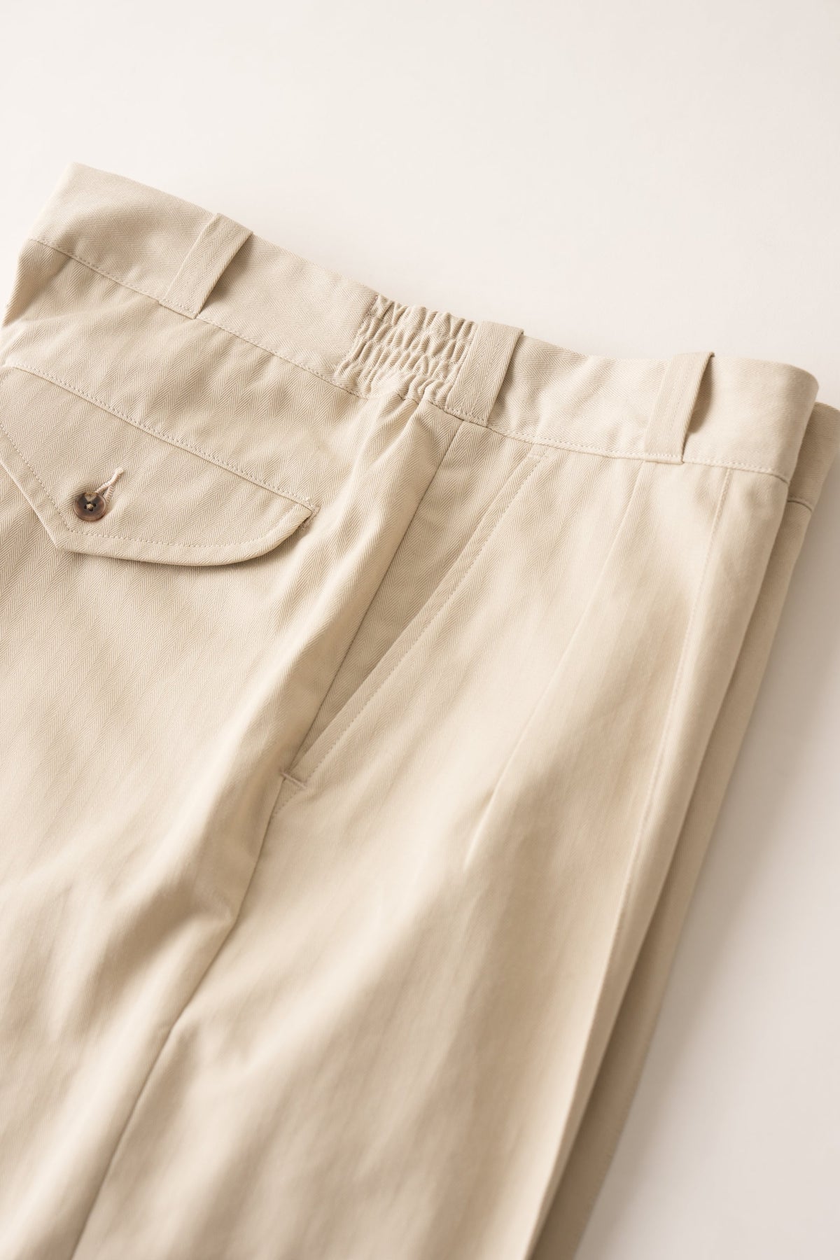 ○OLD JOE - FRONT TUCK ARMY TROUSER - BONE