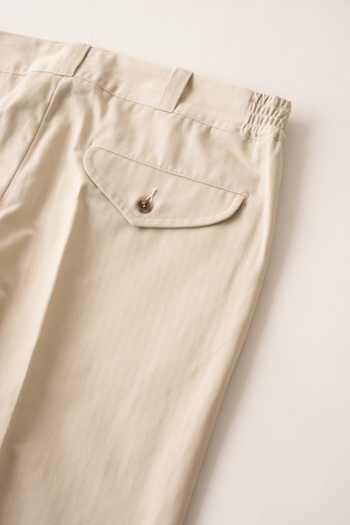 ○OLD JOE - FRONT TUCK ARMY TROUSER - BONE