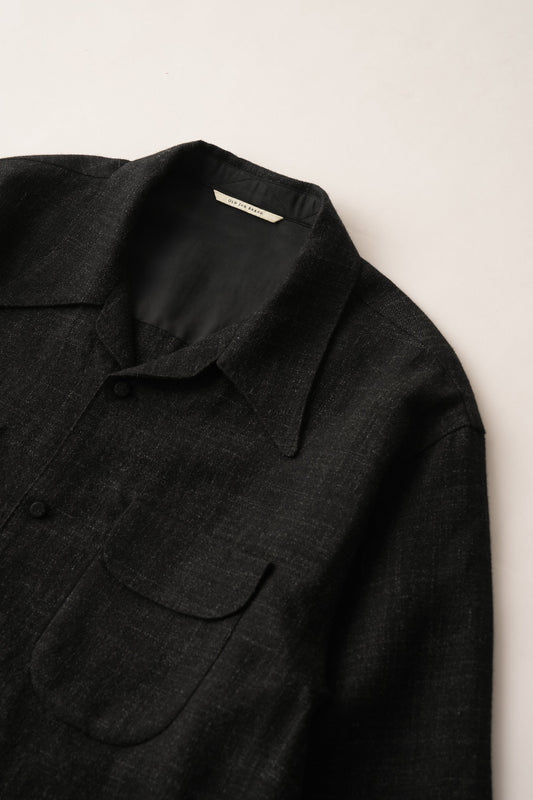 ○OLD JOE - SWALLOW COLLAR NASSOU SHIRTS - ONYX