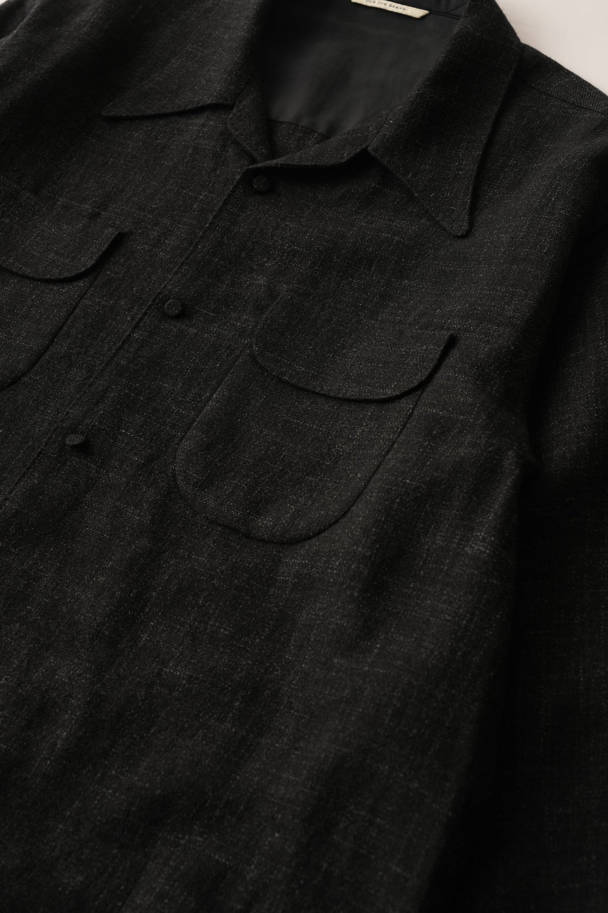 ○OLD JOE - SWALLOW COLLAR NASSOU SHIRTS - ONYX