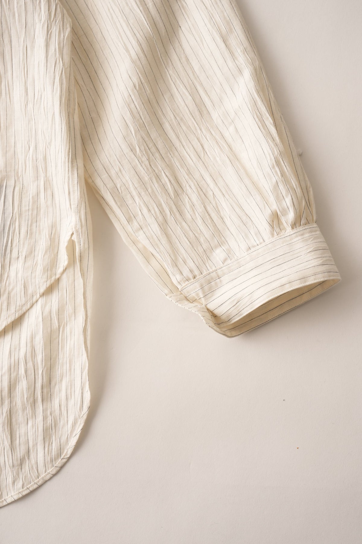 ●OLD JOE - BAND COLLAR LONG TAIL SHIRTS - STRIPE