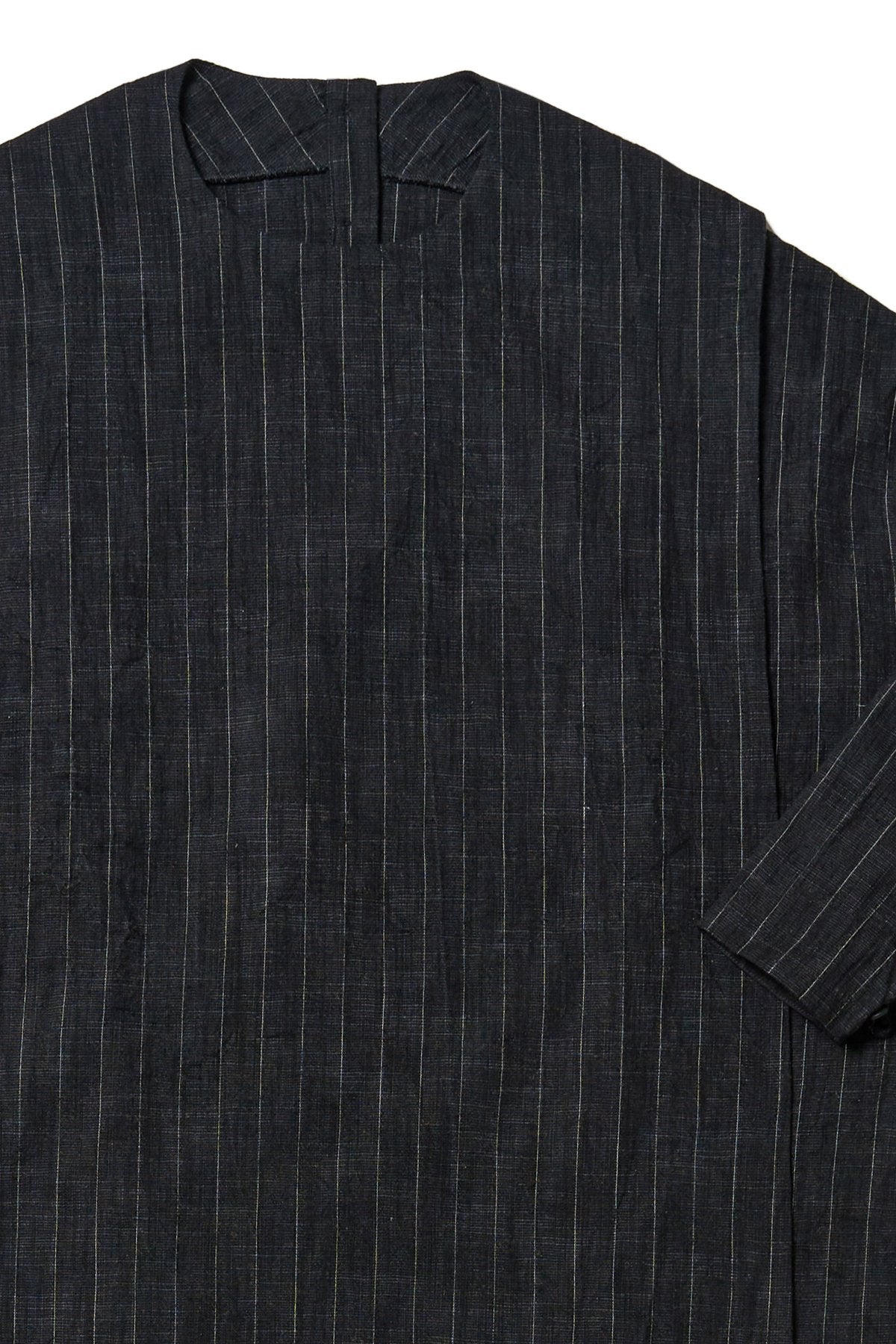 Parchmenter toogood - THE PARCHMENTER TOP CRUMPLED PINSTRIPE - FLINT – PHAETON
