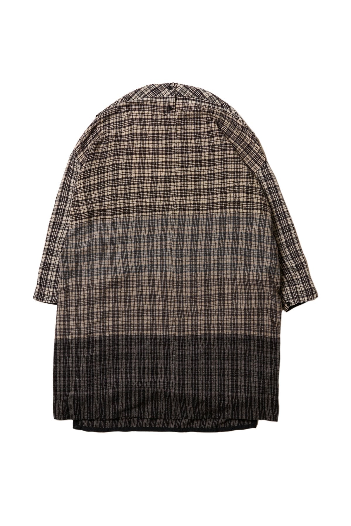 Parchmenter toogood - THE PARCHMENTER DRESS SOFT WOOL CHECK - GRANITE – PHAETON