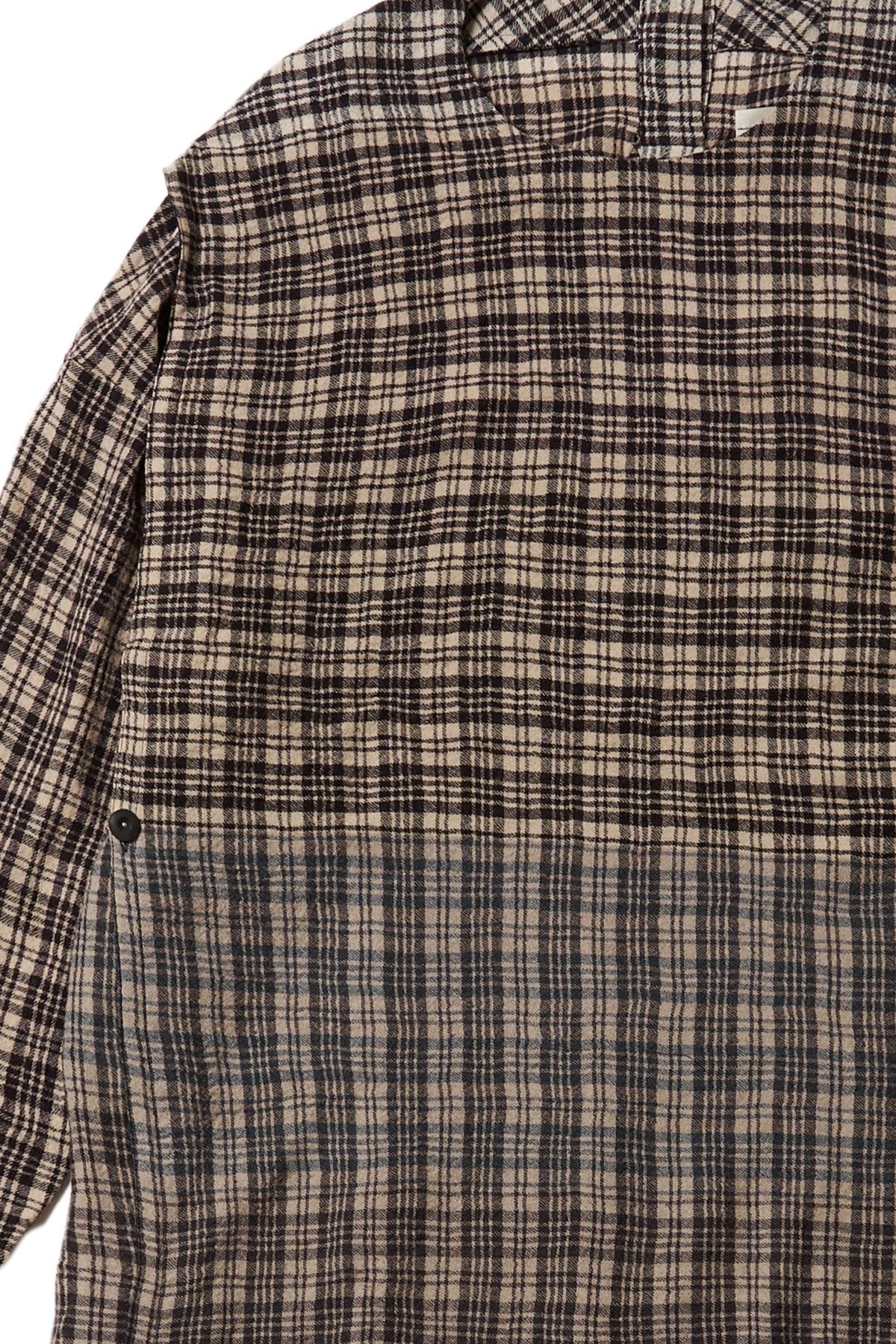Parchmenter toogood - THE PARCHMENTER DRESS SOFT WOOL CHECK - GRANITE – PHAETON