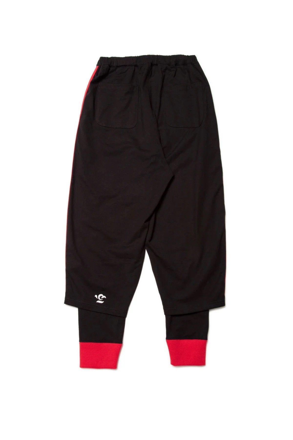 quitan - KASANE EASY PANTS - BLACK/RED