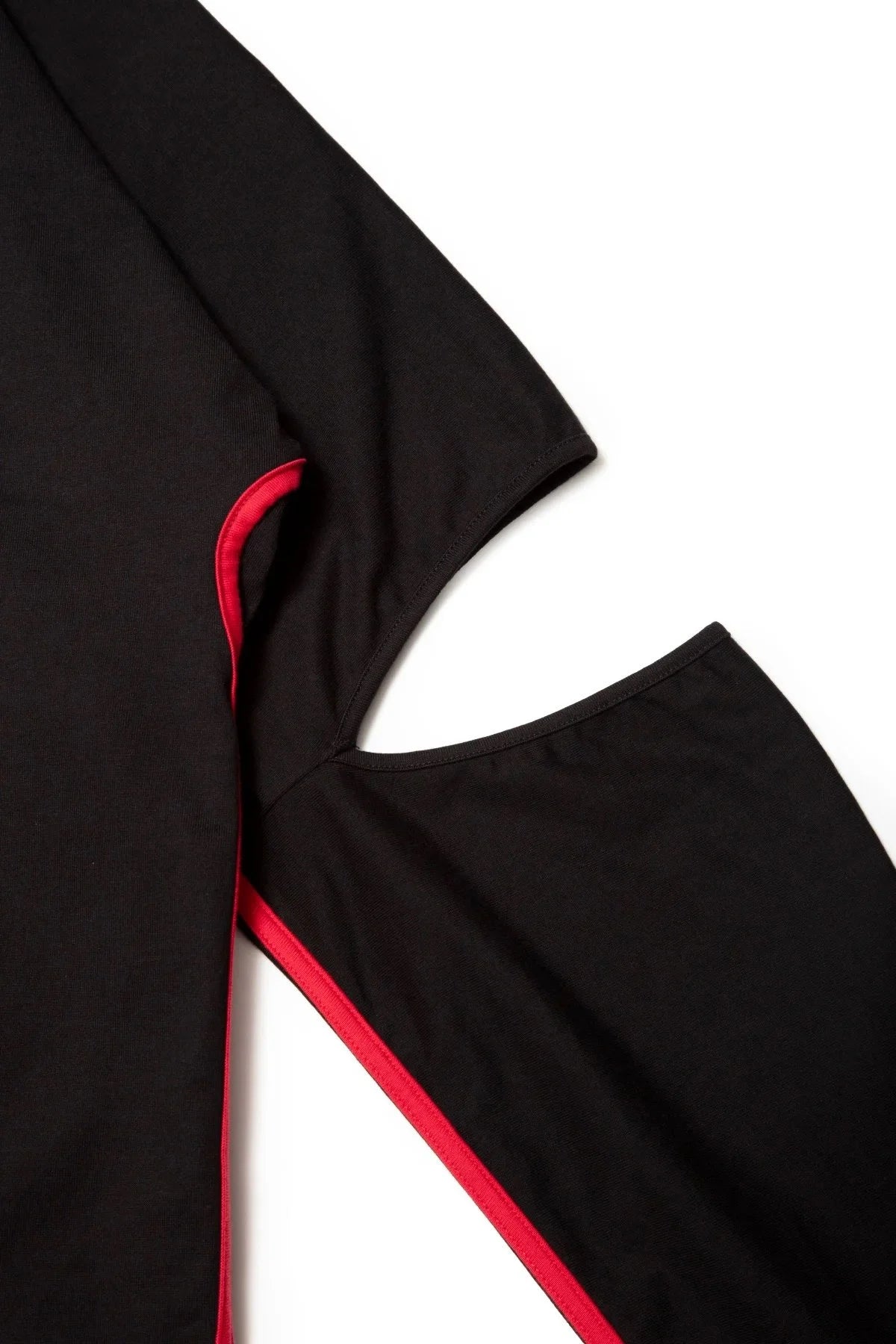quitan - KIMONO LS DRESS - BLACK/RED