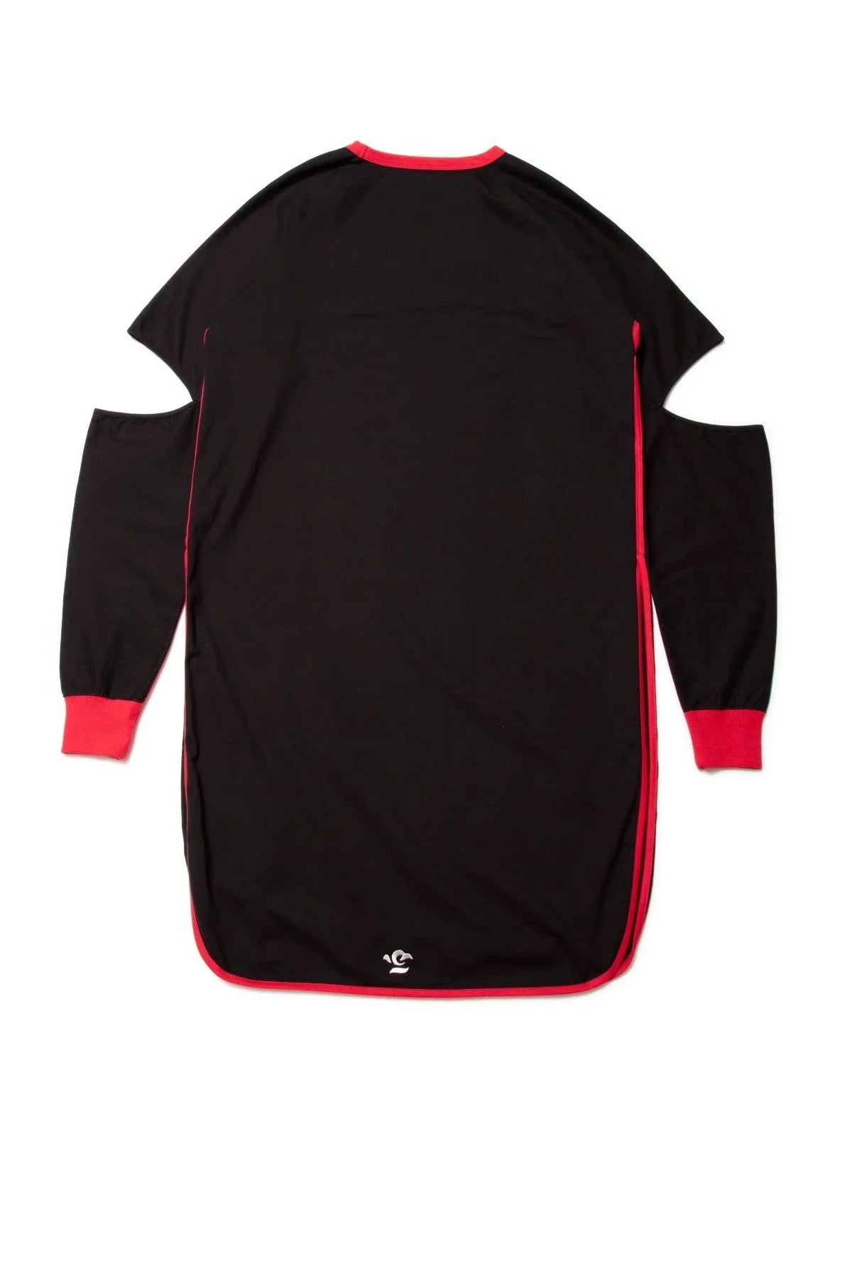 quitan - KIMONO LS DRESS - BLACK/RED