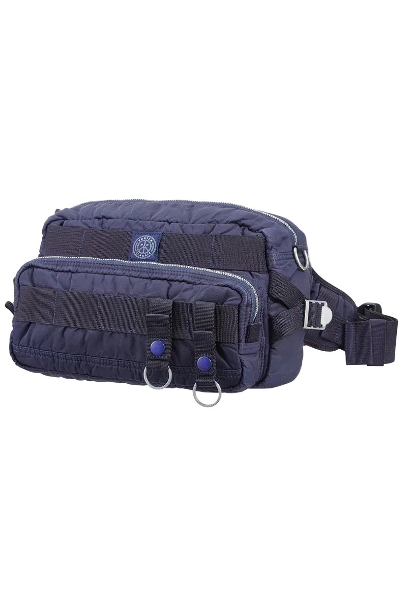 PORTER CLASSIC - SUPER NYLON WAIST BAG - BLUE