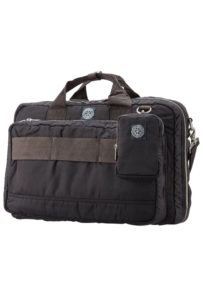 PORTER CLASSIC - SUPER NYLON 3 WAY BRIEFCASE M - BLACK