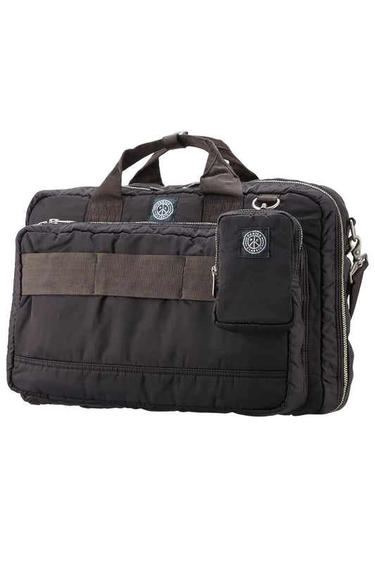 PORTER CLASSIC - SUPER NYLON 3 WAY BRIEFCASE M - BLACK