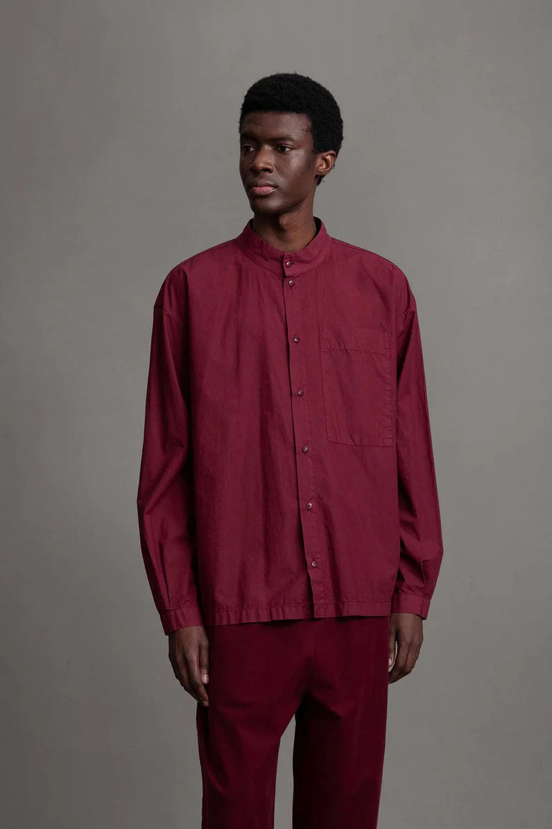 toogood - THE PHYSICIAN SHIRT POPLIN - PORT