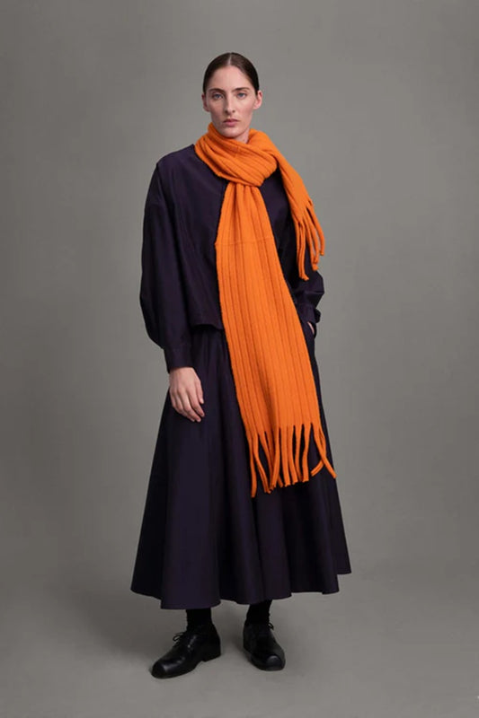 toogood - THE LIBRAIAN SCARF FELTED LAMBSWOOL - NASTURTIUM