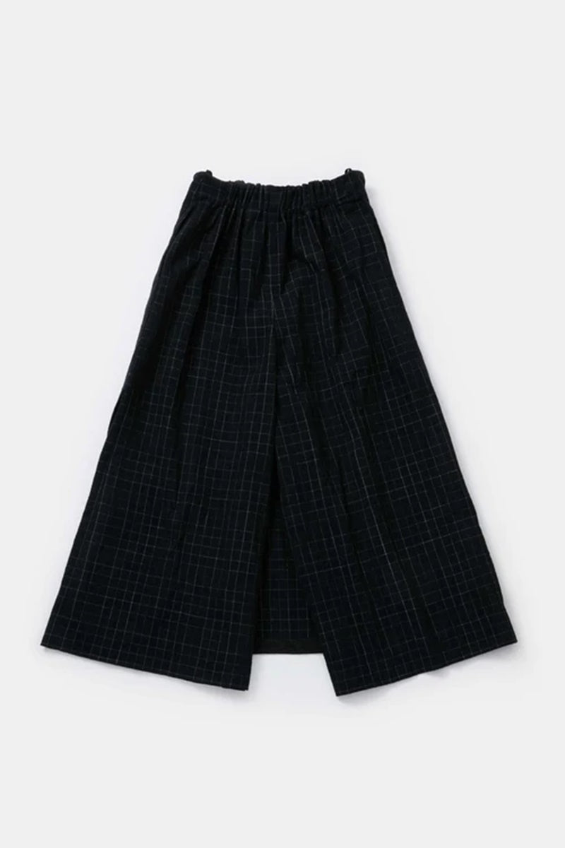 toogood - THE PRINTER CULOTE CRUMPLED CHECK - INK