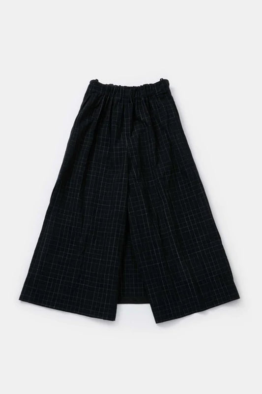 toogood - THE PRINTER CULOTE CRUMPLED CHECK - INK