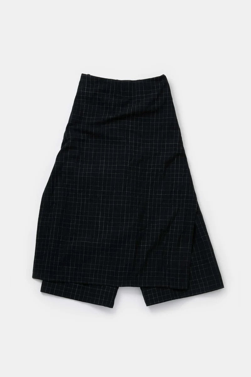 toogood - THE PRINTER CULOTE CRUMPLED CHECK - INK