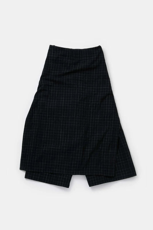 toogood - THE PRINTER CULOTE CRUMPLED CHECK - INK