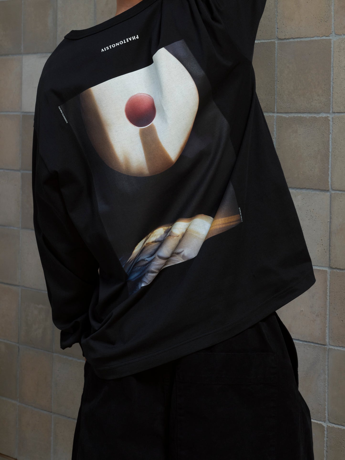 AISTON × PHAETON PHOTO TEE2 L/S - BLACK