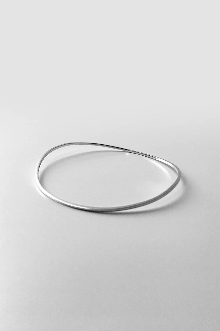 DAN TOMIMATSU -  RUBBER BAND BRACELET - PLATINUM