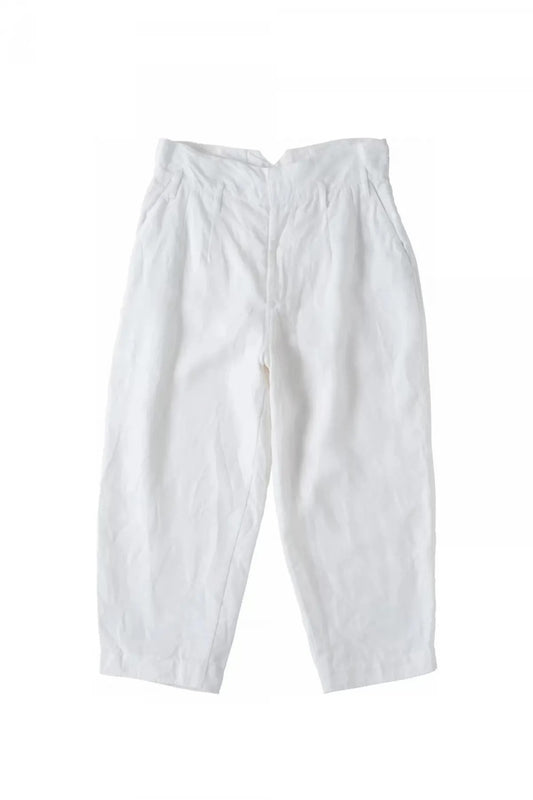 Porter Classic - LINEN CLASSIC PANTS - WHITE