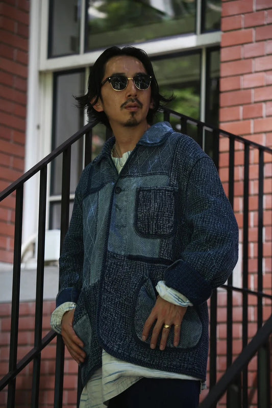 PORTER CLASSIC - KENDO FRENCH JACKET HYBRID WATCH CHAIN ITEM - BLUE